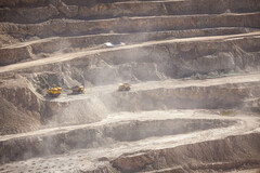 La mine de Chuquicamata au Chili est la plus grande mine de cuivre à ciel ouvert.