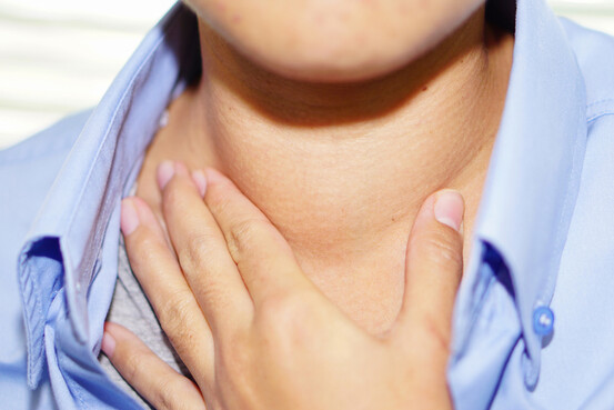 Les déséquilibres de la thyroïde se traduisent parfois par un goître